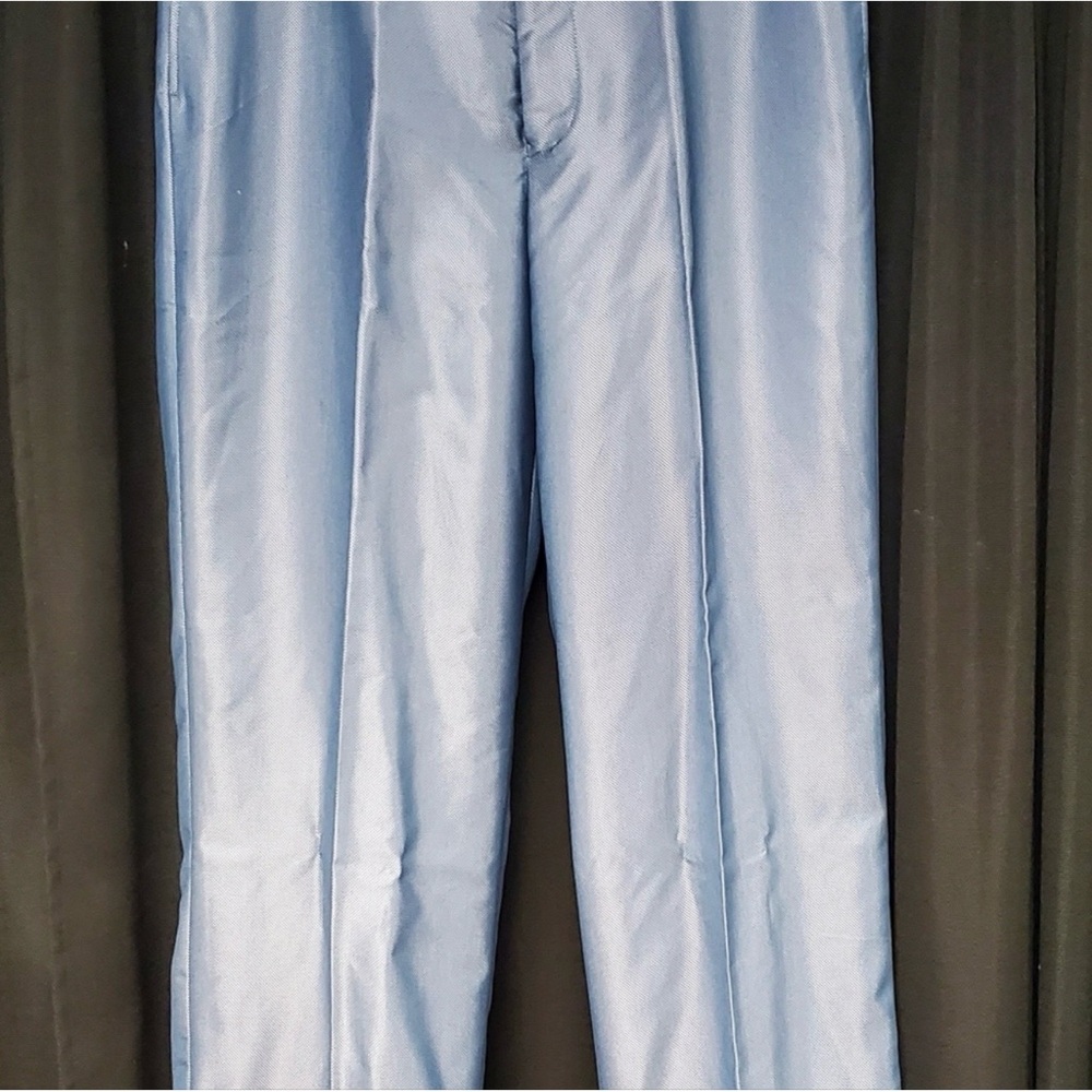 BNWT Stacy Adams 36/34 light blue incredible fabric